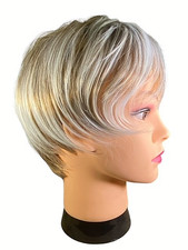 Peruca sintética curta em camadas loira fosco destacada tampa de malha tamanho único NOVA BF2 comprar usado Peruca sintética curta em camadas loira fosco destacada tampa de malha tamanho único NOVA BF2 comprar usado  Enviando para Brazil