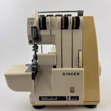 Máquina de costura Singer Ultralock Serger 14U32A cabo e pedal faltando não testados comprar usado  Enviando para Brazil
