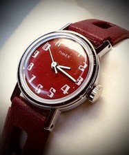 LINDO CANDY RED - 1975 Relógio Feminino Timex - Corredor Forte - 50 ANOS DE IDADE!! comprar usado  Enviando para Brazil