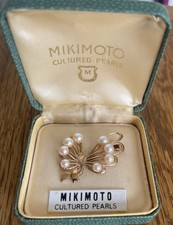Vintage mikimoto gold for sale  CARDIFF