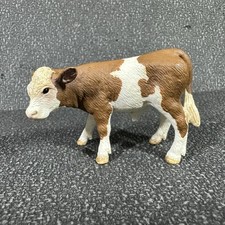 Schleich Simmental Bezerro Vaca Touro Marrom Branco 2008 D-73527 comprar usado  Enviando para Brazil