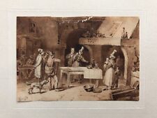 Dessin ancien scène d'occasion  Artigues-près-Bordeaux