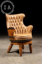 Vintage tufted leather for sale  USA