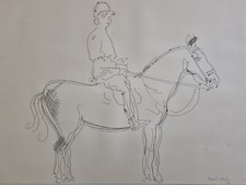 Sérigraphie cavalier cheval d'occasion  Paris XIII