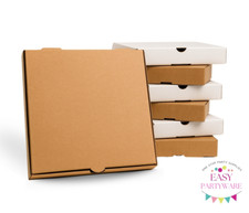 Caixas de pizza simples, caixa de pizza para viagem, marrom e branco 7 - 16 polegadas caixas de embalagem comprar usado  Enviando para Brazil