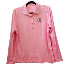 Tênis de golfe Peter Millar feminino polo L desempenho novo sem etiquetas rosa UPF 50+ stretch comprar usado  Enviando para Brazil