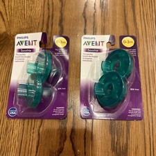 Lote de 2 chupetas Philips Avent SOOTHIE verde total 0-3m sem BPA EUA ~ NOVO comprar usado  Enviando para Brazil