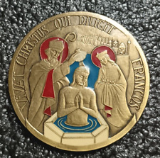 Médaille émaillé religieux d'occasion  Plémet
