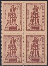 SCW Political Label Requetés Allepuz #20 (E) Socorro Blanco bloco de 4 MNH MUITO BOM ESTADO comprar usado  Enviando para Brazil