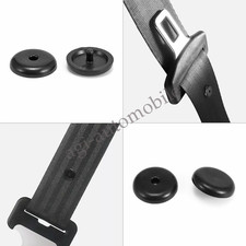 Conjunto de 4 clipes de botão de parada preto universal clipe de rolha de cinto de segurança novo comprar usado  Enviando para Brazil