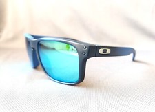 Oakley Holbrook Custom Cerakote NRA azul desbotado polarizado com ícones de cetim cromado comprar usado  Enviando para Brazil
