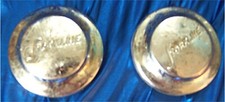 2 calotas de roda de carrinho de bebê de metal cromado 3-1/2" linha de cegonha transporte comprar usado  Enviando para Brazil