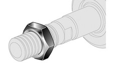 Porca para haste de pistão D20, M8, DS 020 /T2UK comprar usado  Enviando para Brazil