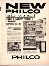 Philco Air Wrap Geladeira Vintage Década De 1960 8.5" X 11.25" Revista Ad M29 comprar usado  Enviando para Brazil