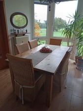 Massiver esstisch rattanstühl gebraucht kaufen  Langenhagen