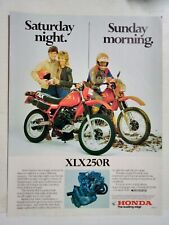 1983 HONDA XLX250R REVISTA AUSTRALIANA PÁGINA INTEIRA ANÚNCIO COLORIDO comprar usado  Enviando para Brazil