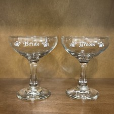 Taças vintage cupê brinde champanhe casamento noiva e noivo comprar usado  Enviando para Brazil