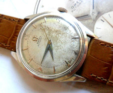 Vintage 1951 Aço Inoxidável Masculino Omega 17J Relógio Automático Suíço 2635 4 REPARO, usado comprar usado  Enviando para Brazil