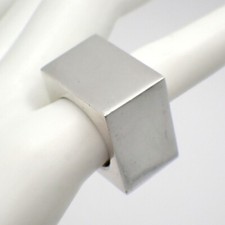 Usado, Anel de prata esterlina formato quadrado comprar usado  Enviando para Brazil