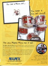 2000 Impressão Anúncio de Mapex Mars Pro Micro Kit de Bateria com Marko Djordjevic de Sveti comprar usado  Enviando para Brazil