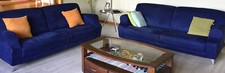 Natuzzi micro suede for sale  Lisle