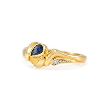 Edelsteinring saphir diamant gebraucht kaufen  Berlin