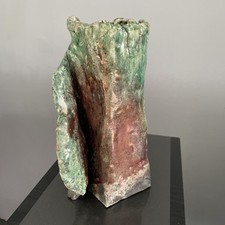 Vase raku signé d'occasion  Corbie