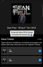Sean paul tickets gebraucht kaufen  Schwetzingen