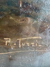 Quadro antico olio usato  Zandobbio