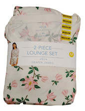 NOVO DJ Draper James Feminino Duas Peças Lounge Conjunto Curto Marfim Floral Pequeno comprar usado  Enviando para Brazil
