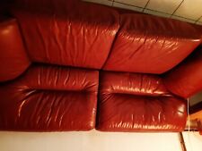 Canape cuir rouge d'occasion  Ostwald