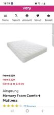 Kingsize airsprung memoryfoam for sale  STOCKPORT