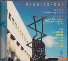 MENDELSSOHN OCTET IN E FLAT FOR STRING OP 20 & SEXTET- THE CHAMBER MUSIC SOCIETY, usado comprar usado  Enviando para Brazil