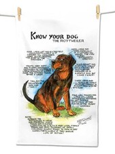 Rottweiler tea towel for sale  UK