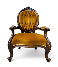 Antique walnut armchair for sale  LICHFIELD