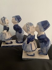 Pair delft blue for sale  NEWQUAY