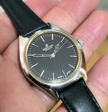 Vintage Breitling Genève Relógio de Vento Manual Mostrador Preto comprar usado  Enviando para Brazil