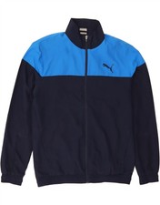 Jaqueta PUMA Masculina Tracksuit Top Média Azul Marinho Colorblock Poliéster AH04 comprar usado  Enviando para Brazil