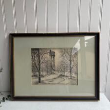 Vintage framed etching for sale  Hialeah