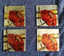 Fused glass poppy for sale  HINCKLEY