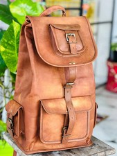 Vintage backpack leather gebraucht kaufen  Langenlonsheim