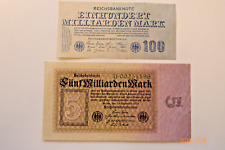 Reichsbanknoten 100 milliarden gebraucht kaufen  Hünfelden