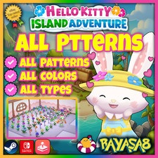 Hello Kitty Island Adventure🌸 WSZYSTKIE wzorzyste kwiaty Apple Arcade| Switch | Steam, używany na sprzedaż  Wysyłka do Poland
