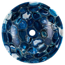 Lavatório de ágata azul escuro, pia de ágata, pia de pedra, decoração de banheiro de ágata, usado comprar usado  Enviando para Brazil