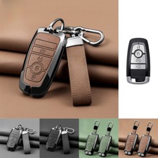 Capa chaveiro de carro de couro liga de zinco para Ford Explorer Mondeo Mustang Edge, usado comprar usado  Enviando para Brazil
