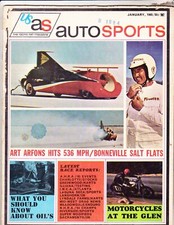 Usado, AUTO SPORTS MAGAZINE-----JANUARY 1965 comprar usado  Enviando para Brazil