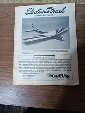  1988 Great Planes Electro Streak Kit Avião Controle de Rádio RC Manual Livro comprar usado  Enviando para Brazil