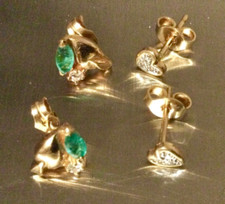 18k emeraude diamants d'occasion  Vernon