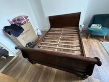 Mahogany sleigh bed for sale  ST. AUSTELL