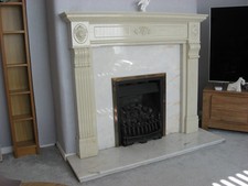 cream marble hearth for sale  STOCKPORT